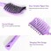 Hair Brush,URTHEONE Detangling Hairbrush Boar Bristle Curved Vented Hair Brush for Women Men Kids Curly Thick Long Short Wet or Dry Hair, Faster Blow Drying (2Pack, Pink&amp;Purple)