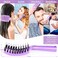 Hair Brush,URTHEONE Detangling Hairbrush Boar Bristle Curved Vented Hair Brush for Women Men Kids Curly Thick Long Short Wet or Dry Hair, Faster Blow Drying (2Pack, Pink&amp;Purple)