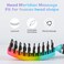 Curved Vented Brush for Wet &amp; Dry Hair, Detangling Brush for Blow Drying, 2 Pack (Light Blue + Rainbow)