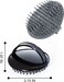 2pcs Scalp Massager Shampoo Brush for Dandruff Removal and Hair Growth, Shower Washing Hair Scrub Brush Tool for Women Men Pet (Black &amp; Grey)