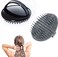 2pcs Scalp Massager Shampoo Brush for Dandruff Removal and Hair Growth, Shower Washing Hair Scrub Brush Tool for Women Men Pet (Black &amp; Grey)