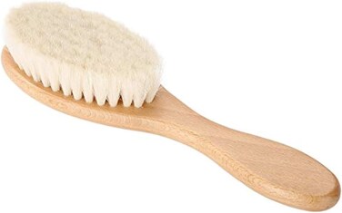 Barber Fade Brush for Man,Barber Duster Brush Wooden Hair Cleaning Brush,Hair Brush Soft Goat Hair Oil Head Brush Hairbrush,Hair Styling Carving Cleaning Brush for Men Women