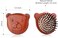 PERFEHAIR Wooden Scalp Massager Brush - Pack of 2, Cute Mini Bear Face-Shaped Paddle Hairbrush Comb for Men &amp; Women's Massage, Hair Growth &amp; Detangling