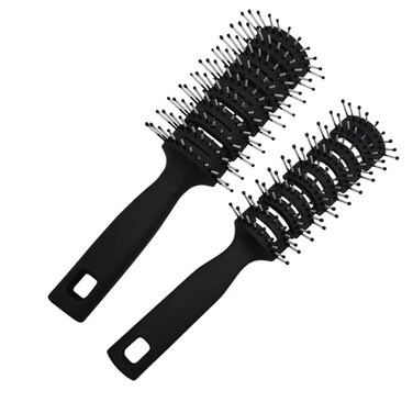 Hair Brush,2 Pcs Vent Hair Brush Professional Styling Hairbrush for Slicked Back Anti Static Detangling Hair Brush for Wet Short Curly Straight Hair,Can Be Used Hair Brush Women