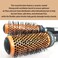 Ceramic Thermal Brush Set - 4 Vented Bristle Brushes for Blow Drying, Straightening, Adding Volume &amp; Shine