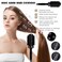 6pcs Ceramic Ion Thermal Barrel, 4 Different-Sized Boar Bristle, and Curved Vented Hair Brushes for Blow Drying, Straightening, Adding Volume &amp; Shine