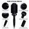 6pcs Ceramic Ion Thermal Barrel, 4 Different-Sized Boar Bristle, and Curved Vented Hair Brushes for Blow Drying, Straightening, Adding Volume &amp; Shine