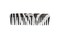 Rock &amp; Ruddle Wide Tooth Comb. Perfect for Detangling Wet Hair and Applying Hair Color. Zebra Fur Design