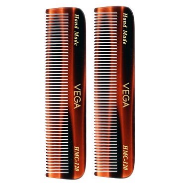 Vega - Pocket Comb- Pack of 2 (Brown)