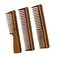 Professional Handmade Wooden Hair Comb Set of 3 for Men &amp; Women, Made of Sheesham (Rosewood)