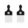 Metal Afro Pick Comb Set, 2-Pack, Fist Handle Design, Curly Hair, Professional Hair Styling Tools for Women and Men