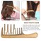 BESTOOL Wide Tooth Comb, Extra Large Natural Sandalwood Wide Tooth Comb Detangler for Curly Long Thick Wet or Dry Hair Anti-static