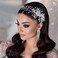 ULAPAN Bridal Hair Combs Crystal Wedding Headbands Head Pieces Rhinestones Hair Accessories for Brides Bridesmaid Womens (silver comb)