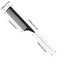1 Pack Professional Stainless Steel Rat Tail Comb with Metal Pick, Heat Resistant Carbon Fiber Teasing Fine Tooth Comb