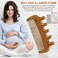 START MAKERS Birthing Comb for Labor Pain Relief, Natural Wooden Comb for Women Labor and Delivery Essentials Labor Comb With Cloth Bag and Box, Pregnancy Gifts for Expecting Mom, Christmas Gift