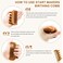 START MAKERS Birthing Comb for Labor Pain Relief, Natural Wooden Comb for Women Labor and Delivery Essentials Labor Comb With Cloth Bag and Box, Pregnancy Gifts for Expecting Mom, Christmas Gift