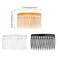 TaShow 24 PCS Hair Side Combs for Women Fine Thin Hair, 14 Teeth Decorative Hair Combs for Women Girls Bridal Wedding Veil,Wide, Black, Transparent, Light Coffee