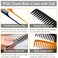 2Packs Wide Tooth Detangling Combs for Curly Hair, Premium Anti-Static Heat Resistant Styling Set with Shower Comb and Teasing Brush for Women and Men