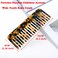 Fsmiling Wide Tooth Comb Large Detangling Comb Cellulose Detangler Comb for Women Thick Curly Wavy Wet Dry Hair 2 Pack,Tortoise shell