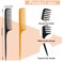 4 PCS Wide Tooth Rat Tail Comb - Detangling Parting Hair Brush Comb for Wet Curly Hair,Styling Hair Comb for Women Men,Anti Static Heat Resistant Teasing Combs for all Kinds of Hair