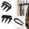 WLLHYF 2 Piece Wide Tooth Comb Curling Shark Combs Hair Styling Accessories Professional Salon Afro Coarse Comb Anti-Static Durable Hairdressing Tool for Men Women Styling Black