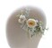 Wedding Bridal Comb Camellia Hair Comb Ranunculus Green leaf Floral Clip Headpiece 2002