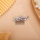 Simple Crystals Hair Comb for Women Girls Bride Hair Comb Multi-Color Comb Color AB