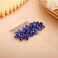 Crystal Flower Hair Comb for Women Girls Prom Crystals Hair Comb Wedding Headpiece for Bride Bridemaid Flower Girls BLUE