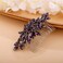 Crystals Hair Comb for Bride for Women for Girls Cute Teardrop Hair Comb Slide Multi-Color Purple