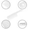 Wide Tooth Hair Comb (clear white)