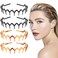 4pcs Zig Zag Headband Non Slip Comb Headband Plastic Tooth Hair Comb Wavy Teeth Hairpin Headband for Women Girls Men