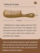 Wide Tooth Comb for Curly Hair, Wooden Hair Comb with Handle, Green Sandalwood Detangling Comb