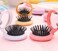 4 PCS ute Mini Round Hair Comb Pocket Hairbrushes with Makeup Mirror for Women and Girls