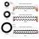 Hair Ties Set of 12, Waterproof Spiral Hair Ties for Women, 3 Sizes - Large 2.16"/5.5cm, Medium 1.18"/3cm, Small 0.98"/2.5cm, Plastic, Black