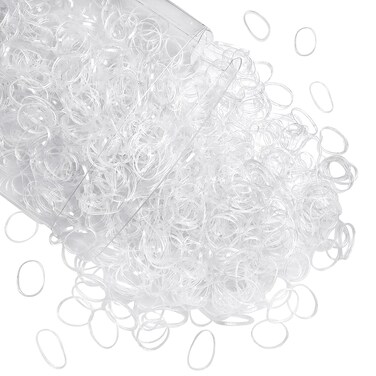 Clear Elastics Hair Bands 1500pcs Mini Rubber Hairband Soften Small Ponytail Holders Hairiness Ties No Damaged Accessories for Women Braids