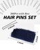 U Shaped Hair Pins, 360 Pcs Hair Pins for Buns, 2.36 Inches Premium Hair Pins for Women, Secure Hold Bobby Pins for Thick Hair Buns Updo with Storage Box (Black)