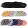 Unaone Hair Elastics Ties, 300 PCS Stretchable Rubber Hair Band No Crease Hair Band 2mm for Thin Hair, Suitable for Women, Men, Girls and Boys