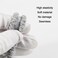 12pcs Thick No Damage Hair Ties for Women,Soft Seamless Scrunchies for Girl,Elastic Ponytail Holders Hair Accessories (Gray)