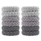 12pcs Thick No Damage Hair Ties for Women,Soft Seamless Scrunchies for Girl,Elastic Ponytail Holders Hair Accessories (Gray)