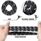 20 Pieces Gymnastics Dance Hair Scrunchies, Sports Elastics Hair Ties and Accessories for Gymnasts, Dancers, and Women (Dance Pattern, Black, White)