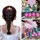 10PCS Candy Colored Ball Charm Hair Ties, Double Colored Girl Rubber Band, No Damage Ponytail Holders Dollar For Thick Hair