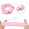 Didder 20 Pcs Pink Velvet Scrunchies, Soft Hair Ties for Women Girls Elastic Bobbles Ropes Scrunchie, Cute Hair Accessories for Daily Use