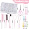2200 Pcs Clear Hair Ties, Hair Loop Styling Tool Set with Hair Tie Cutter, Elastic Hair Accessories for Toddler Baby Girl Women