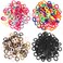 400Pcs Baby Hair Ties, 2cm Multicolor Toddler Hair Ties for Girls Cotton Soft Seamless Ponytail Holders Hair Accessories for Kids