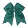 Large Cheer Hair Bows, CN 10pcs 8" Ponytail Holder Handmade Girls Elastic Hair Ties for Cheerleading Teen Girls College Sports Softball Competition Elastic Band (Dark green)