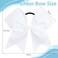 CN 30PCS 8" Large Cheer Bows, Cheerleading Bows Ponytail Holder for Girls, Grosgrain Ribbon White Cheer Hair Bows with Elastic Hair Tie for Cheerleader College Sports Softball Competition (white)
