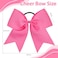 CN 30PCS 8" Large Cheer Bows, Cheerleading Bows Ponytail Holder for Girls, Grosgrain Ribbon Pink Cheer Hair Bows with Elastic Hair Tie for Cheerleader College Sports Softball Competition