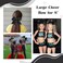 CN 30PCS 8" Large Cheer Bows, Cheerleading Bows Ponytail Holder for Girls, Grosgrain Ribbon Black Cheer Hair Bows with Elastic Hair Tie for Cheerleader College Sports Softball Competition