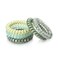 5pc Spiral Hair Ties - No Damage, Plastic Coil Ties for Thick Hair, Women's Ponytail Holders, Green Set