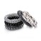5Pcs Spiral Hair Ties No Damage, Plastic Hair Ties for Thick Hair Coil Hair Ties for Women No Crease Ponytail Holders Hair Elastics Phone Cord Hair Ties, Black Set